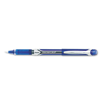 Pilot Precise Grip Roller Ball Pen, Stick, Bold 1 mm, Blue Ink, Blue Barrel 28902