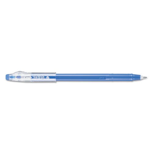 Pilot FriXion ColorSticks Erasable Gel Pen, Clipless Stick, Fine 0.7 mm, Blue Ink, Blue Barrel, Dozen 32466
