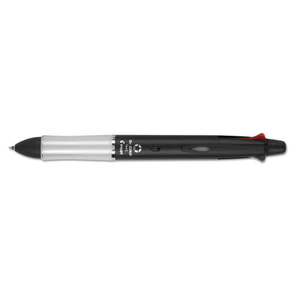 Pilot Dr. Grip 4 + 1 Multi-Color Ballpoint Pen-Pencil, Retractable, 0.7 mm Pen-0.5mm Pencil, Black-Blue-Green-Red Ink, Black Barrel 36220