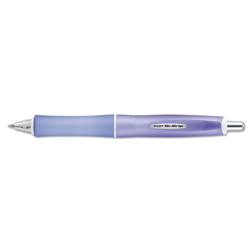Pilot Dr. Grip Frosted Advanced Ink Ballpoint Pen, Retractable, Medium 1 mm, Black Ink, Purple Barrel 36250