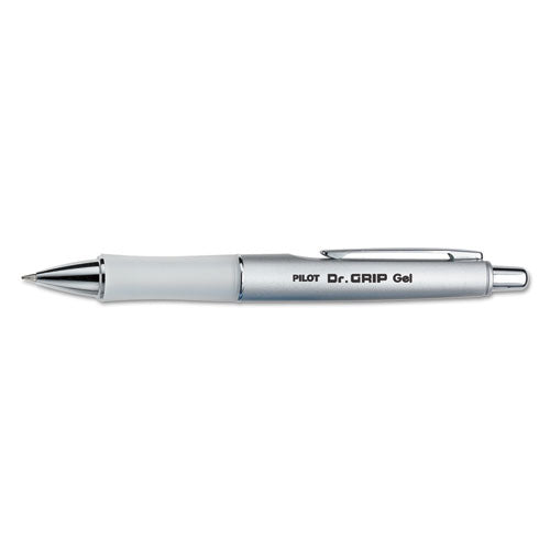 Pilot Dr. Grip Limited Gel Pen, Retractable, Fine 0.7 mm, Black Ink, Platinum Barrel 36272