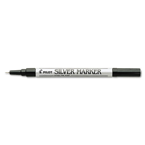 Pilot Creative Art and Crafts Marker, Extra-Fine Brush Tip, Silver 41801