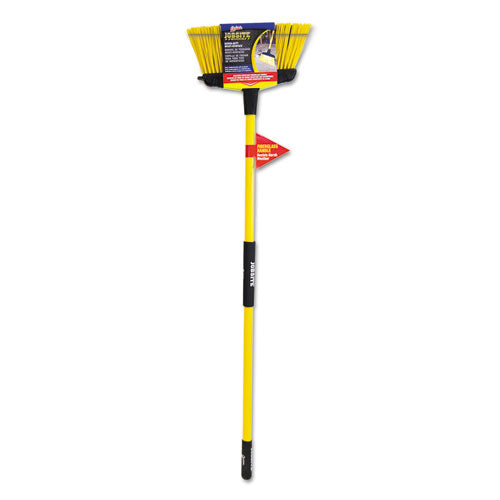 Quickie Job Site Super-Duty Multisurface Upright Broom, 16 x 54, Fiberglass Handle, Yellow-Black 759