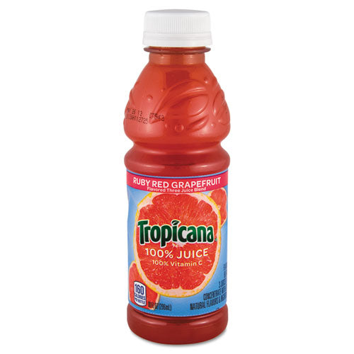 Tropicana 100% Ruby Red Grapefruit Juice 10 oz Bottle (24 Pack) 57161