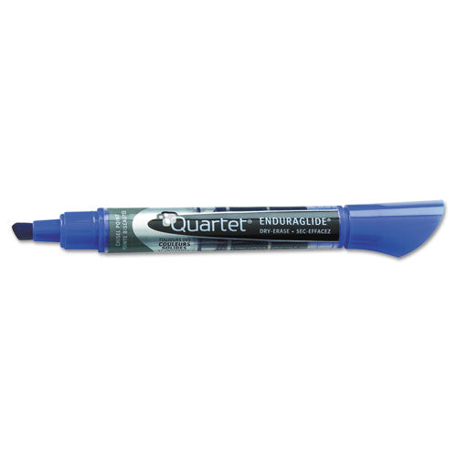 Quartet EnduraGlide Dry Erase Marker, Broad Chisel Tip, Blue, Dozen 5001-3MA