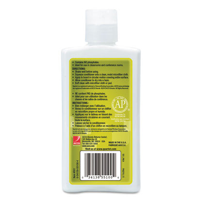 Quartet Whiteboard Conditioner-Cleaner for Dry Erase Boards, 8 oz Bottle 551E