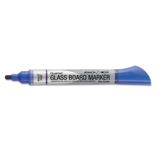 Quartet Premium Glass Board Dry Erase Marker, Broad Bullet Tip, Assorted Colors, 4-Pack 79552-A