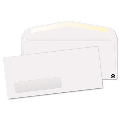 Quality Park Window Envelope, #10, Commercial Flap, Gummed Closure, 4.13 x 9.5, White, 500-Box QUA21316