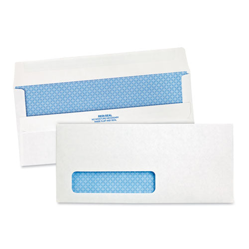 Quality Park Redi-Seal Envelope, #10, Commercial Flap, Redi-Seal Closure, 4.13 x 9.5, White, 500-Box QUA21418