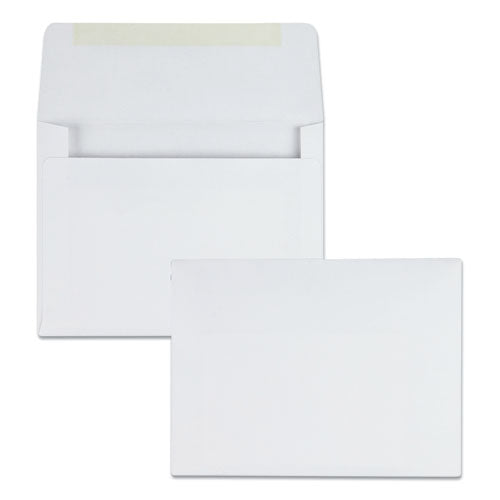 Quality Park Greeting Card-Invitation Envelope, A-2, Square Flap, Gummed Closure, 4.38 x 5.75, White, 500-Box QUA36226