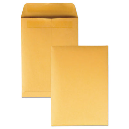 Quality Park Redi-Seal Catalog Envelope, #6, Cheese Blade Flap, Redi-Seal Closure, 7.5 x 10.5, Brown Kraft, 250-Box QUA43462