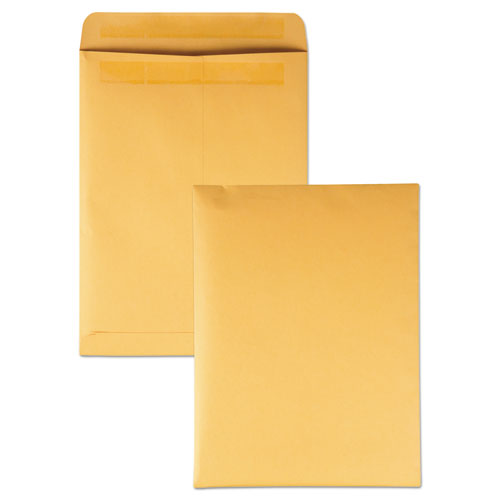 Quality Park Redi-Seal Catalog Envelope, #10 1-2, Cheese Blade Flap, Redi-Seal Closure, 9 x 12, Brown Kraft, 250-Box QUA43562