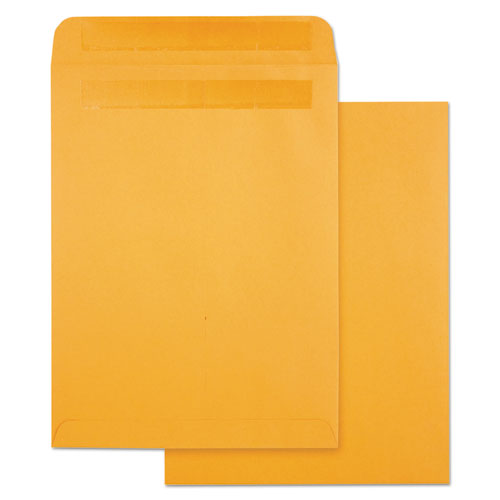 Quality Park High Bulk Self-Sealing Envelopes, #10 1-2, Cheese Blade Flap, Redi-Seal Closure, 9 x 12, Brown Kraft, 100-Box QUA43563