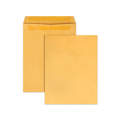 Quality Park Redi-Seal Catalog Envelope, #13 1-2, Cheese Blade Flap, Redi-Seal Closure, 10 x 13, Brown Kraft, 100-Box QUA43767