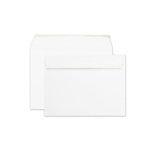 Quality Park Open-Side Booklet Envelope, #10 1-2, Cheese Blade Flap, Redi-Strip Closure, 9 x 12, White, 100-Box QUA44580