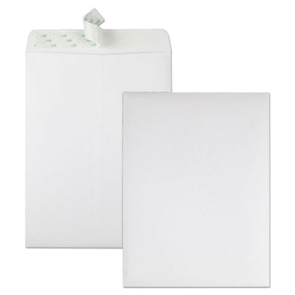 Quality Park Redi-Strip Catalog Envelope, #10 1-2, Cheese Blade Flap, Redi-Strip Closure, 9 x 12, White, 100-Box QUA44582