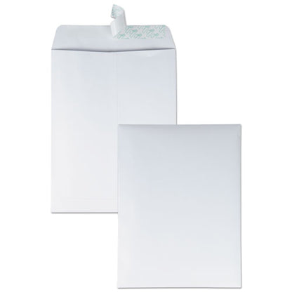 Quality Park Redi-Strip Catalog Envelope, #12 1-2, Cheese Blade Flap, Redi-Strip Closure, 9.5 x 12.5, White, 100-Box QUA44682