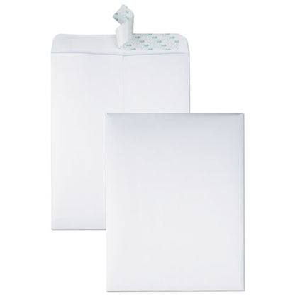 Quality Park Redi-Strip Catalog Envelope, #13 1-2, Cheese Blade Flap, Redi-Strip Closure, 10 x 13, White, 100-Box QUA44782