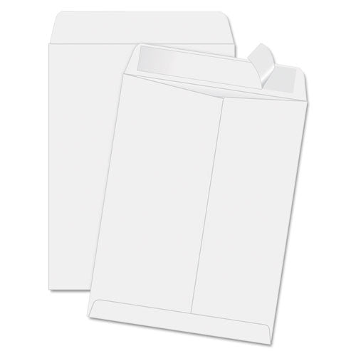 Quality Park Redi-Strip Catalog Envelope, #14 1-2, Cheese Blade Flap, Redi-Strip Closure, 11.5 x 14.5, White, 100-Box QUA44834