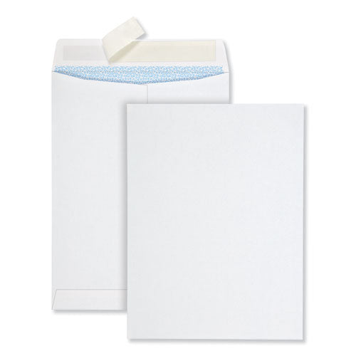 Quality Park Redi-Strip Security Tinted Envelope, #10 1-2, Square Flap, Redi-Strip Closure, 9 x 12, White, 100-Box QUA44926