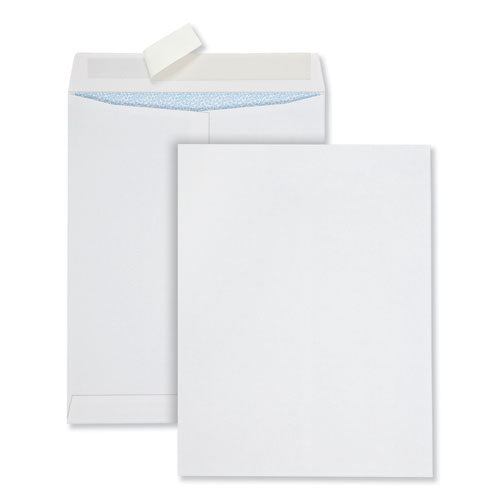 Quality Park Redi-Strip Security Tinted Envelope, #13 1-2, Square Flap, Redi-Strip Closure, 10 x 13, White, 100-Box QUA44929