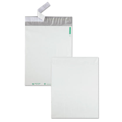 Quality Park Redi-Strip Poly Mailer, #4, Square Flap, Redi-Strip Closure, 10 x 13, White, 100-Pack QUA46197