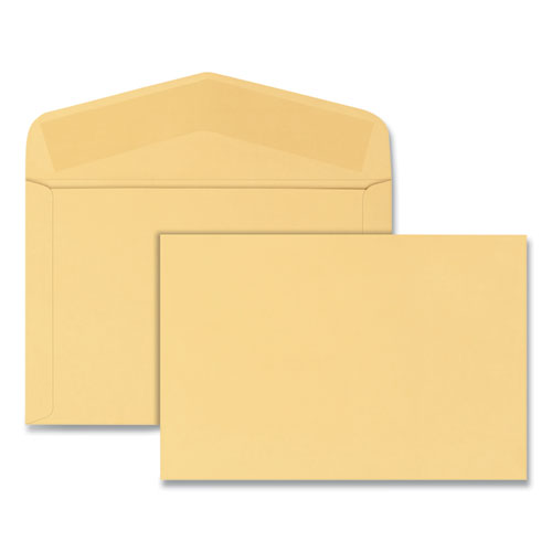 Quality Park Open-Side Booklet Envelope, #15, Hub Flap, Gummed Closure, 10 x 15, Manila, 100-Box QUA54416