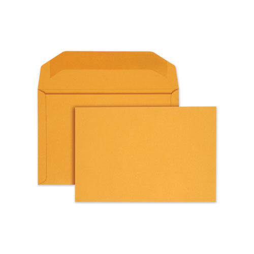 Quality Park Open-Side Booklet Envelope, #15, Hub Flap, Gummed Closure, 10 x 15, Manila, 100-Box QUA54416