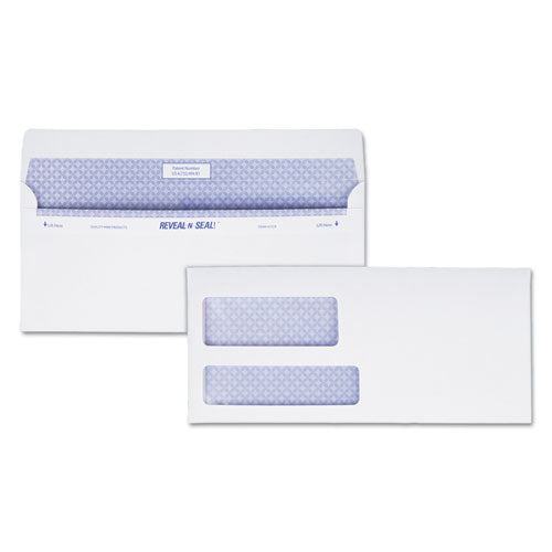 Quality Park Reveal-N-Seal Envelope, #9, Commercial Flap, Self-Adhesive Closure, 3.88 x 8.88, White, 500-Box QUA67529