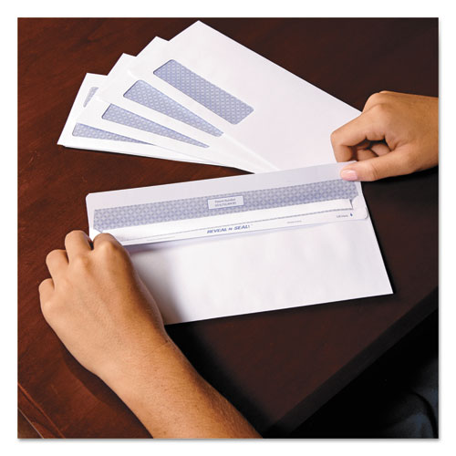Quality Park Reveal-N-Seal Envelope, #9, Commercial Flap, Self-Adhesive Closure, 3.88 x 8.88, White, 500-Box QUA67529