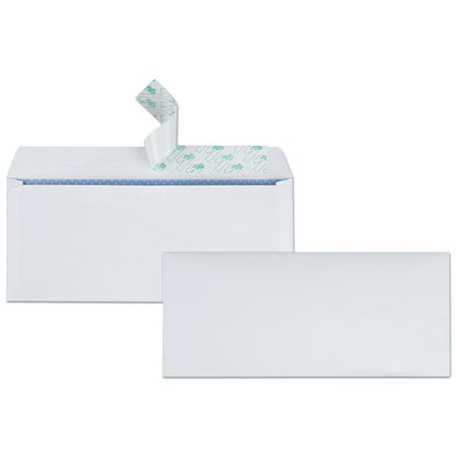 Quality Park Redi-Strip Security Tinted Envelope, #10, Commercial Flap, Redi-Strip Closure, 4.13 x 9.5, White, 500-Box QUA69122