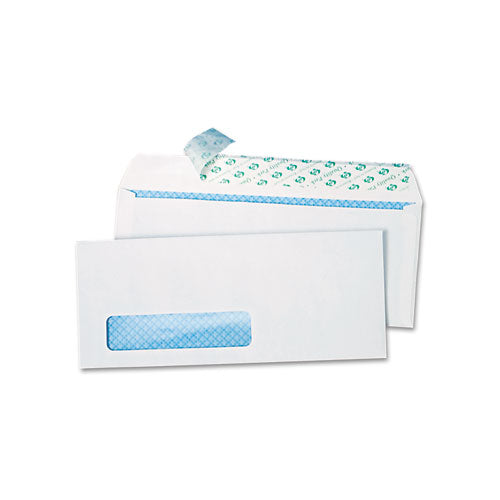 Quality Park Redi-Strip Security Tinted Envelope, #10, Commercial Flap, Redi-Strip Closure, 4.13 x 9.5, White, 500-Box QUA69222