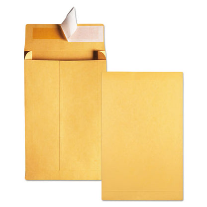 Quality Park Redi-Strip Kraft Expansion Envelope, #10 1-2, Square Flap, Redi-Strip Closure, 9 x 12, Brown Kraft, 25-Pack QUA93334