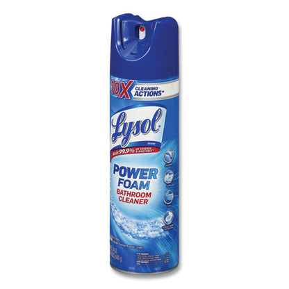 Lysol Power Foam Bathroom Cleaner, 24 oz Aerosol Spray 19200-02569