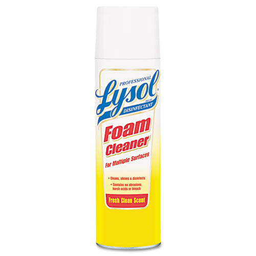 Professional Lysol Disinfectant Foam Cleaner, 24 oz Aerosol Spray, 12-Carton 36241-02775