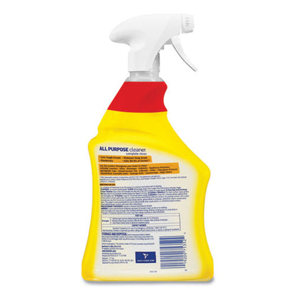 Lysol Ready-to-Use All-Purpose Cleaner, Lemon Breeze, 32 oz Spray Bottle, 12-Carton 19200-75352