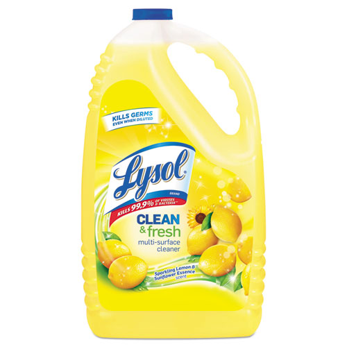 Lysol Clean and Fresh Multi-Surface Cleaner, Sparkling Lemon and Sunflower Essence, 144 oz Bottle 36241-77617