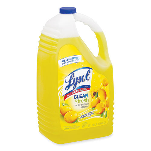 Lysol Clean and Fresh Multi-Surface Cleaner, Sparkling Lemon and Sunflower Essence, 144 oz Bottle 36241-77617