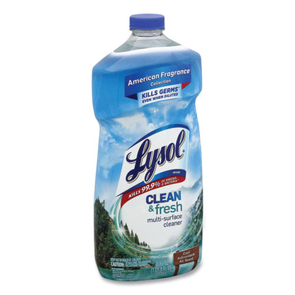 Lysol Clean and Fresh Multi-Surface Cleaner, Cool Adirondack Air, 40 oz Bottle 19200-78630