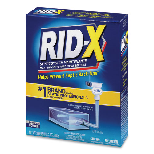 RID-X Septic System Treatment Concentrated Powder, 19.6 oz, 6-Carton 19200-80307