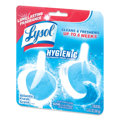 Lysol Hygienic Automatic Toilet Bowl Cleaner, Atlantic Fresh, 2-Pack 19200-83721