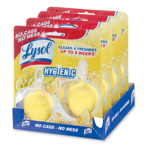 Lysol Hygienic Automatic Toilet Bowl Cleaner, Lemon Breeze, 2-Pack 19200-83723