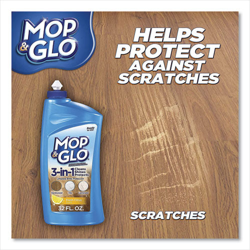 Mop & Glo Triple Action Floor Cleaner, Fresh Citrus Scent, 32 oz Bottle 19200-89333