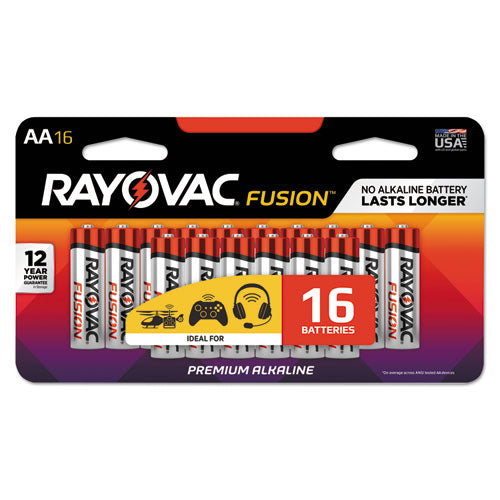 Rayovac Fusion Advanced Alkaline AA Batteries, 16-Pack 81516LTFUSK