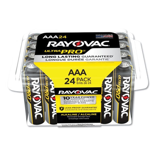 Rayovac Ultra Pro Alkaline AAA Batteries, 24-Pack ALAAA-24PPJ