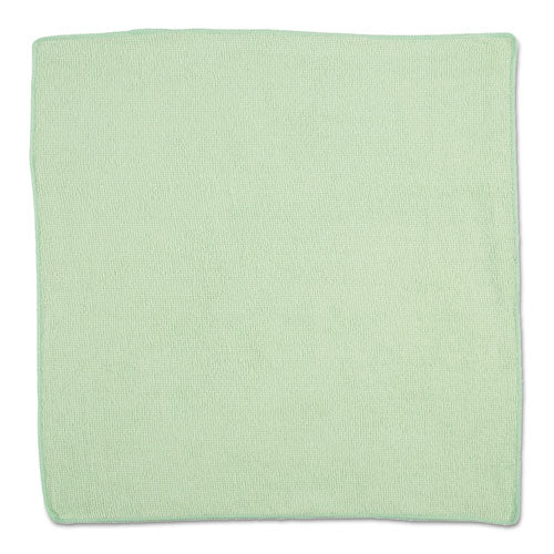 Rubbermaid Commercial Microfiber Cleaning Cloths, 16 X 16, Green, 24-Pack 1820582
