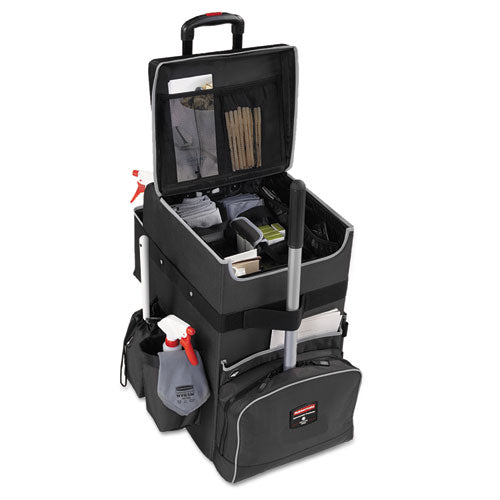 Rubbermaid Commercial Executive Quick Cart, Large, 14.25w x 16.5d x 25h, Dark Gray 1902465