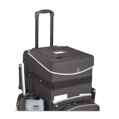 Rubbermaid Commercial Executive Quick Cart, Large, 14.25w x 16.5d x 25h, Dark Gray 1902465