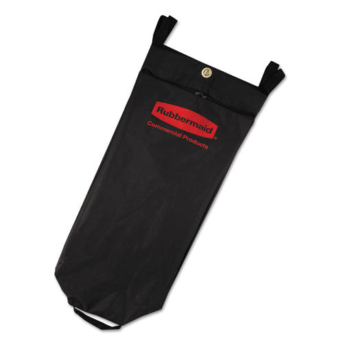 Rubbermaid Commercial Fabric Cleaning Cart Bag, 26 gal, 17.5" x 33", Black 1966888