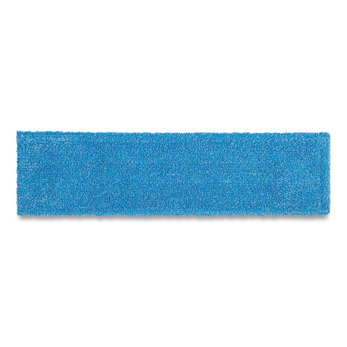 Rubbermaid Commercial Adaptable Flat Mop Pads, Microfiber, 19.5 x 5.5, Blue 2132427
